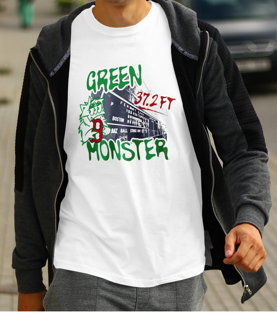 Boston Red Sox Green Monster Fenway 37.2 FT T-Shirt