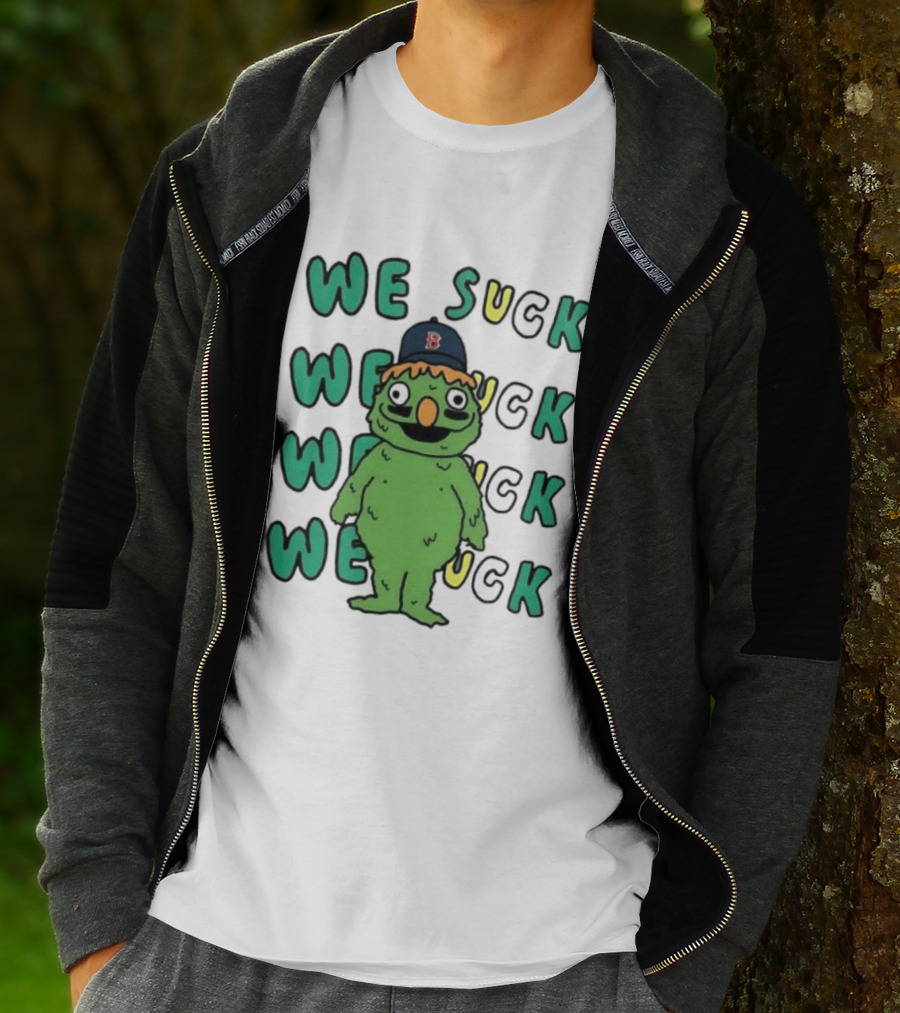 Boston Red Sox We Suck Mascot Fan Humor T-Shirt