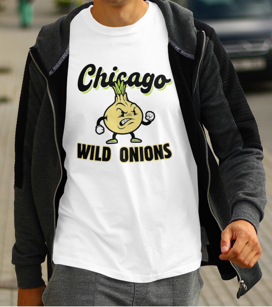 Chicago Wild Onions Angry Cartoon T-Shirt