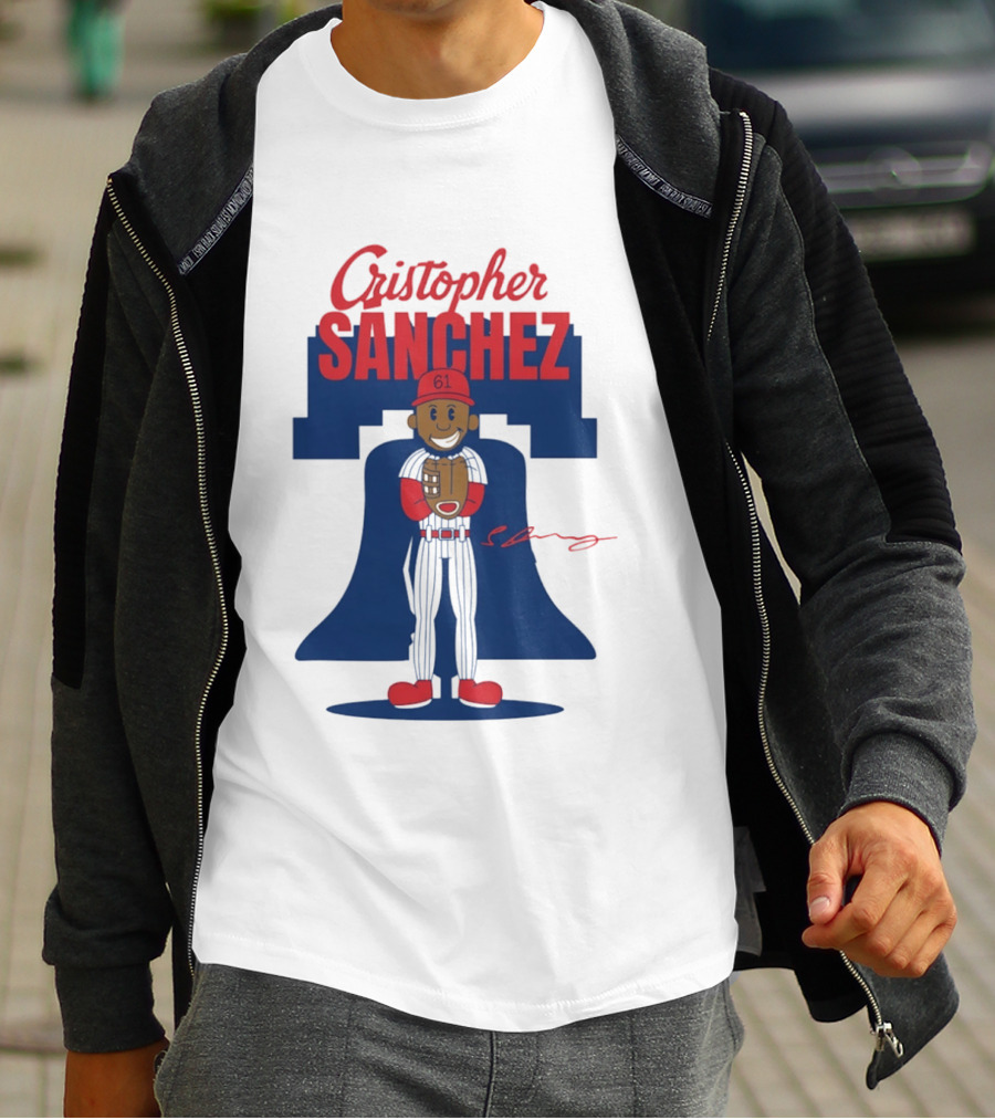 Cristopher Sanchez Phillies Cartoon Toddler 61 T-Shirt