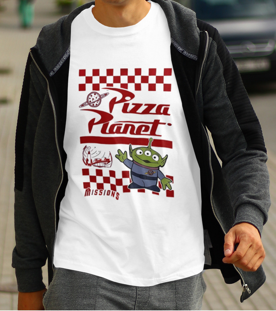 Pizza Planet Little Green Men Missions Disney Pixar Toy Story T-Shirt
