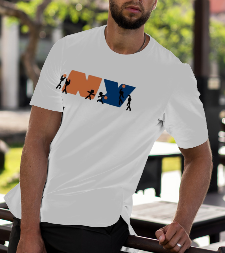 New York Knicks NBA NY Paint Basketball T-Shirt