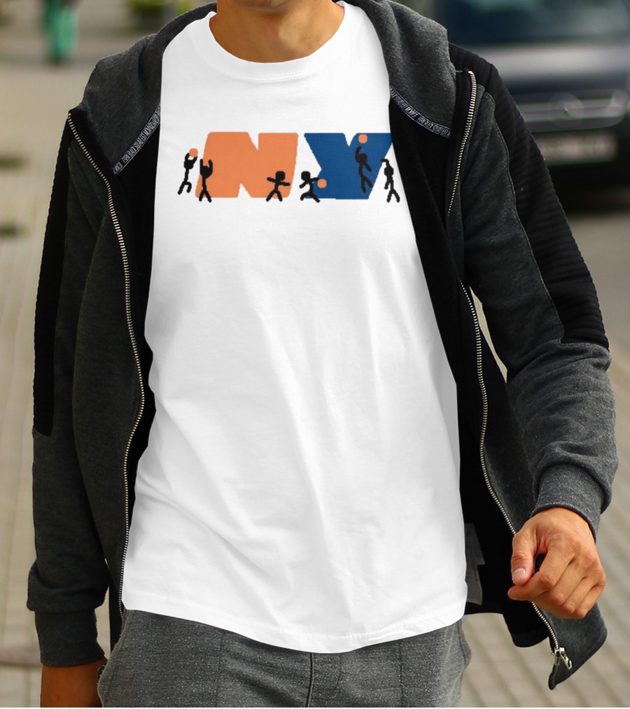 New York Knicks NBA NY Paint Basketball T-Shirt