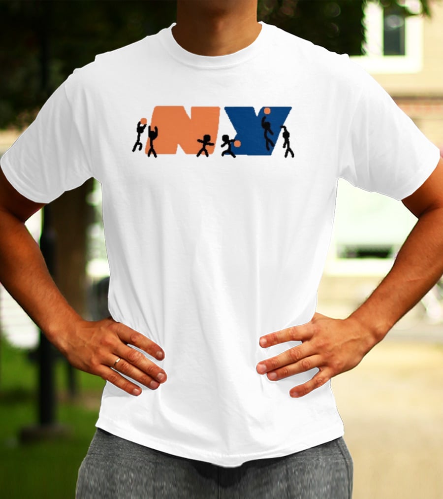 New York Knicks NBA NY Paint Basketball T-Shirt