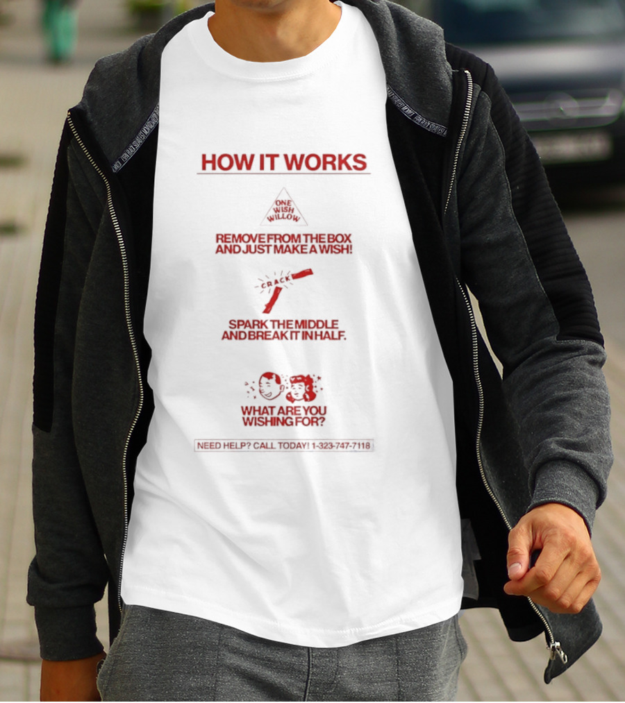 How It Works Warning Steps Remove Box Light Sparkler Wishing Star What Are You Wishing For T-Shirt