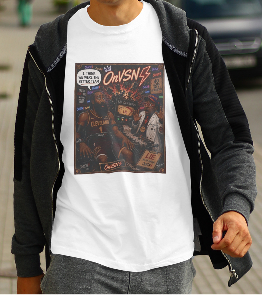 James Harden Dr Spike Lee Lie Detector I Think We Were The Better Team Cleveland T-Shirt