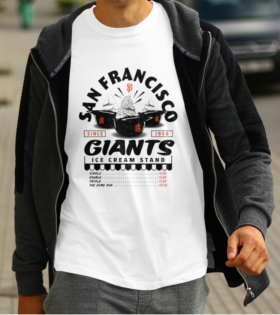 San Francisco Giants Ice Cream Stand Since 1958 T-Shirt