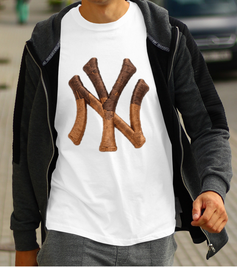 2026 New York Yankees Ice Cream Sprinkles Hat Cone Brown Tan T-Shirt
