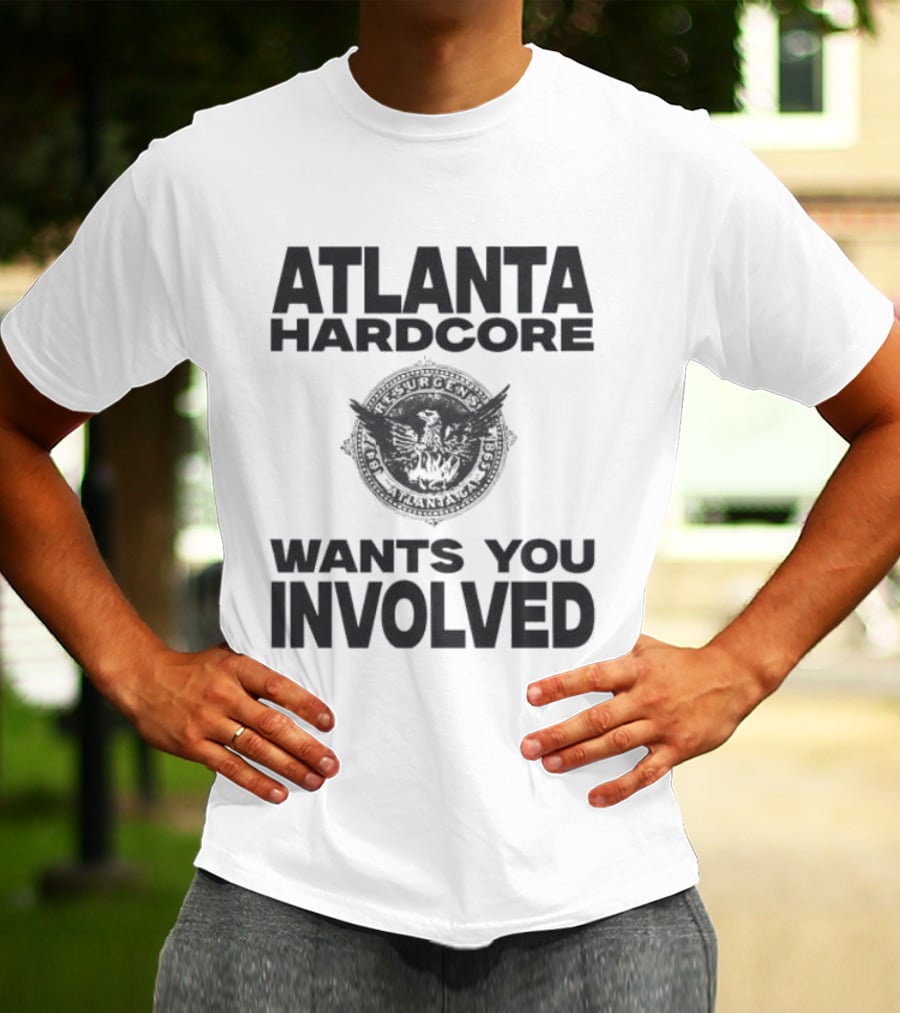 Atlanta Hardcore Wants You Involved Vintage Bulldog T-Shirt