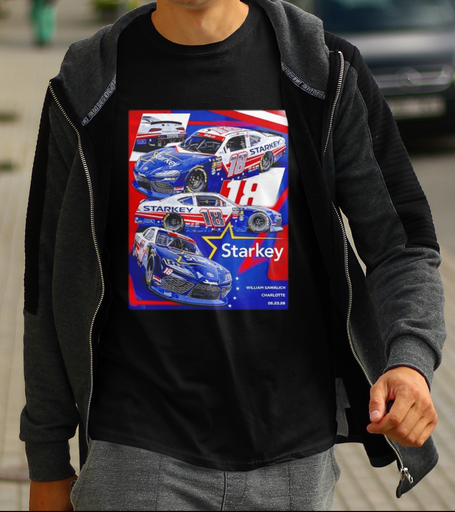 Starkey 18 William Sawalich Joe Gibbs Racing Charlotte Motor Speedway 05.23.26 T-Shirt