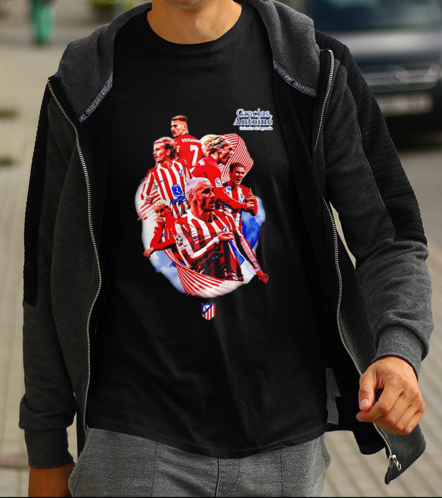 Atlético De Madrid Antoine Griezmann Number 7 2026 T-Shirt