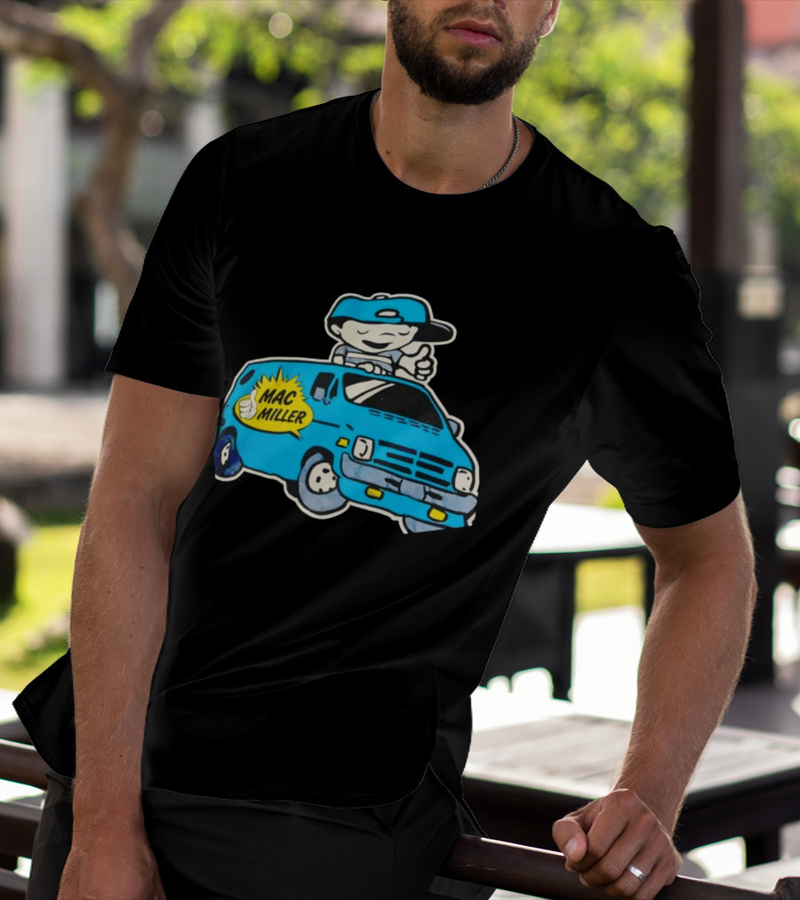 Mac Miller Under The Influence Of Music Cartoon Van T-Shirt