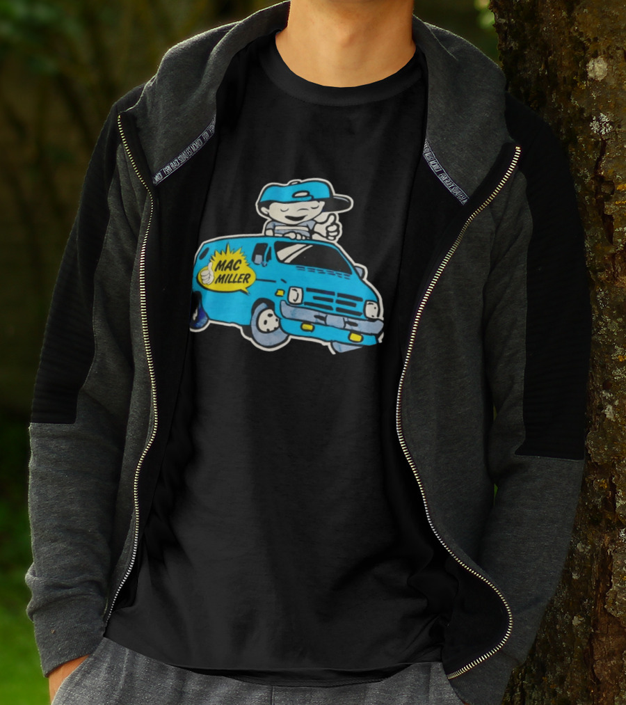 Mac Miller Under The Influence Of Music Cartoon Van T-Shirt