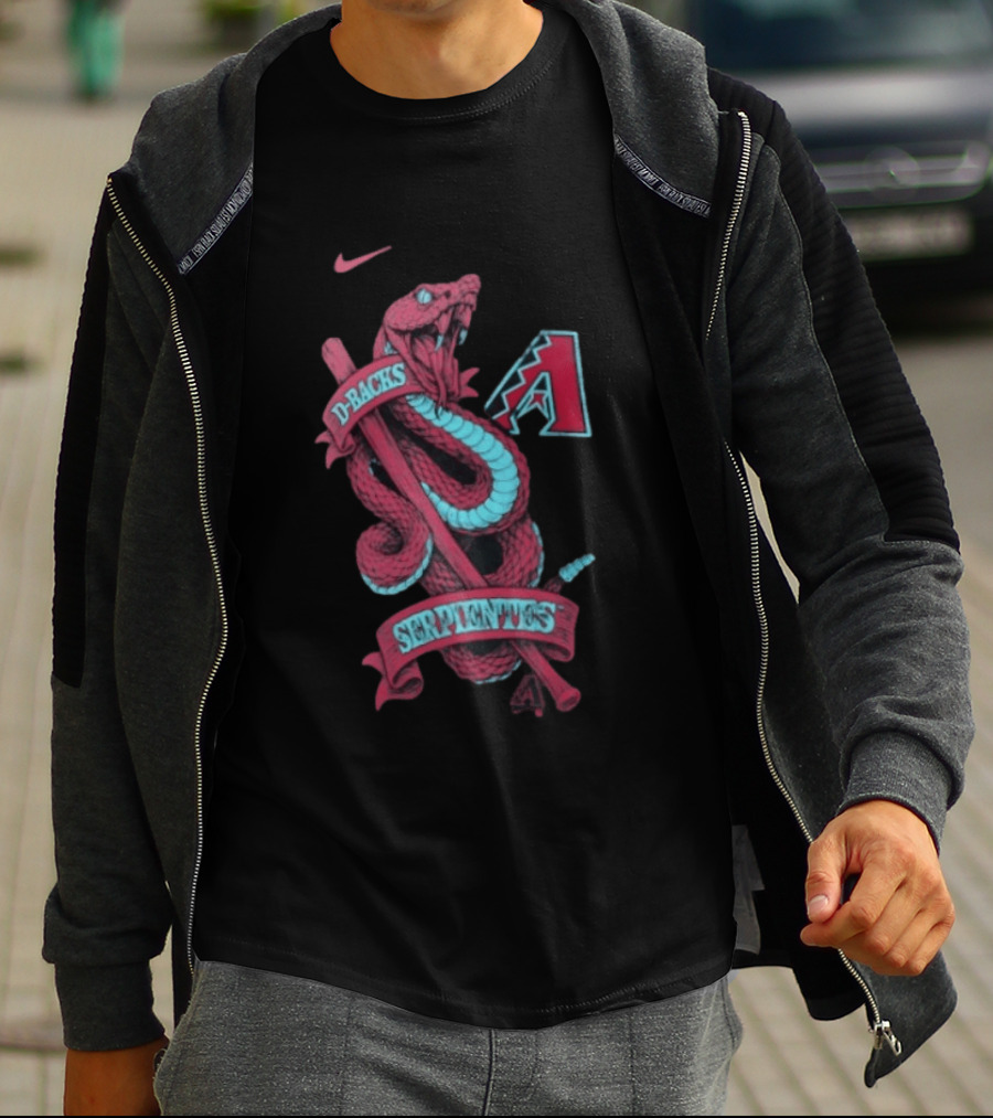 Nike D Backs Serpientes Arizona Diamondbacks Black T-Shirt