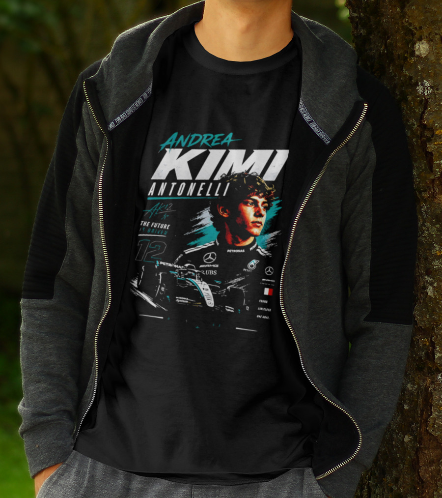 Andrea Kimi Antonelli Racing Future Driven F1 Mercedes AMG 12 T-Shirt