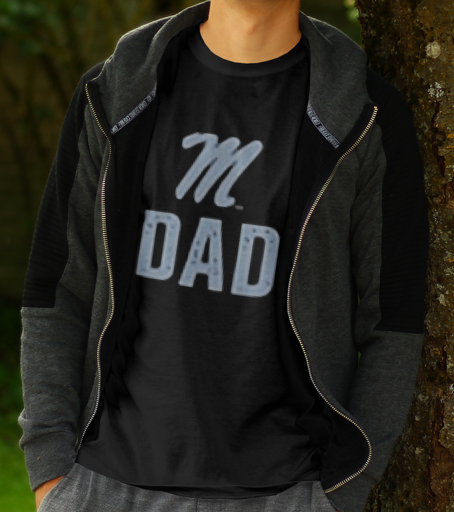Ole Miss Rebels M Dad Father's Day 2026 Two Sided T-Shirt