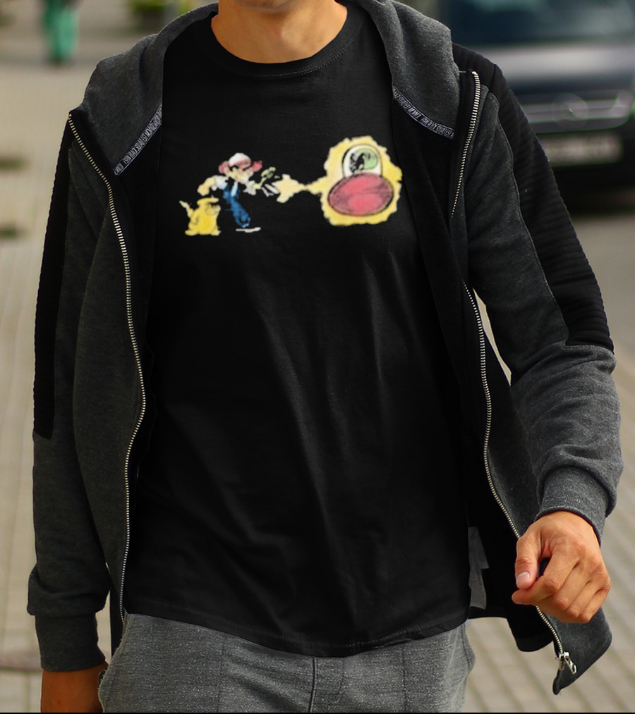 Pikachu And Ash Ketchum Adventure Pokémon T-Shirt