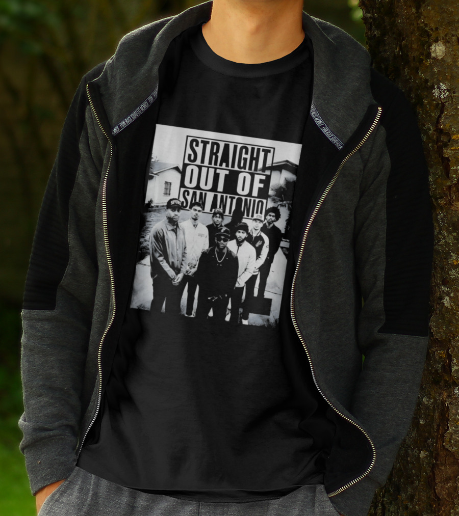 Straight Out Of San Antonio Spurs Team Players T-Shirt