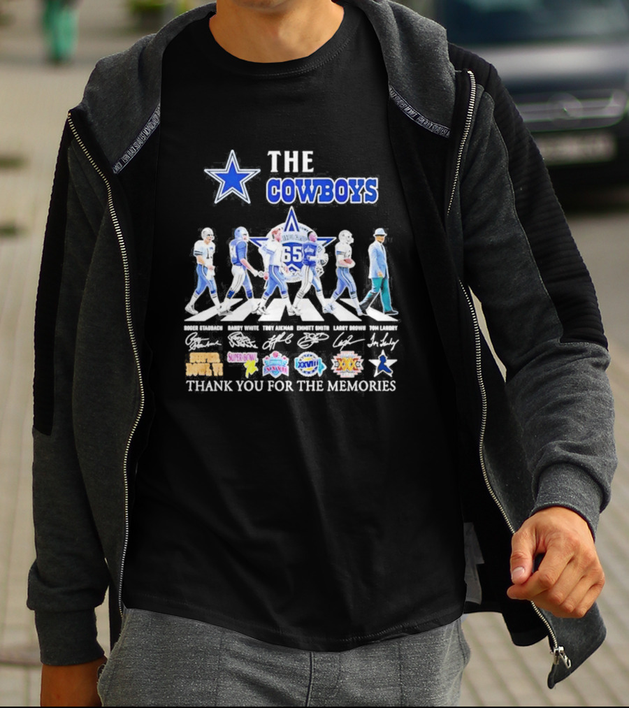 The Cowboys 65th Anniversary Thank You For The Memories Super Bowl Championships T-Shirt