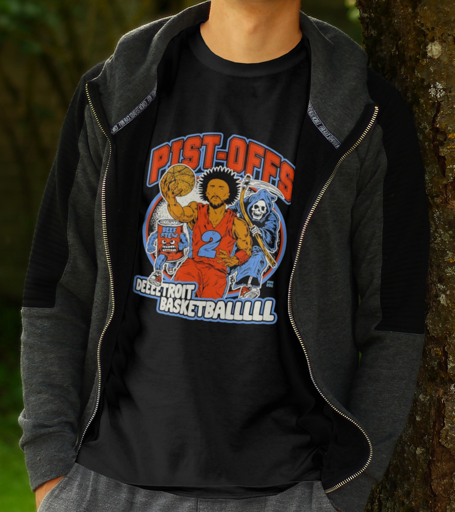 Pist Offs Detroit Basketballl Cade Cunningham Beef Stew Grim Reaper T-Shirt