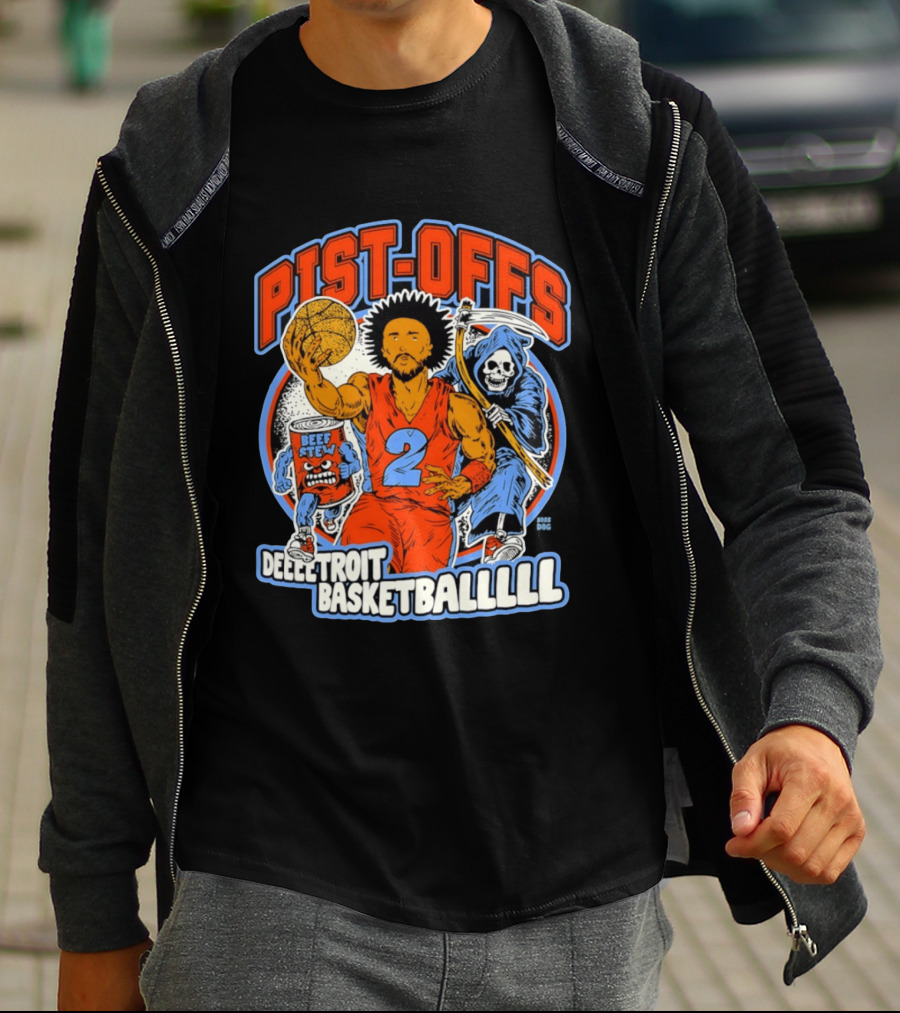 Pist Offs Detroit Basketballl Cade Cunningham Beef Stew Grim Reaper T-Shirt