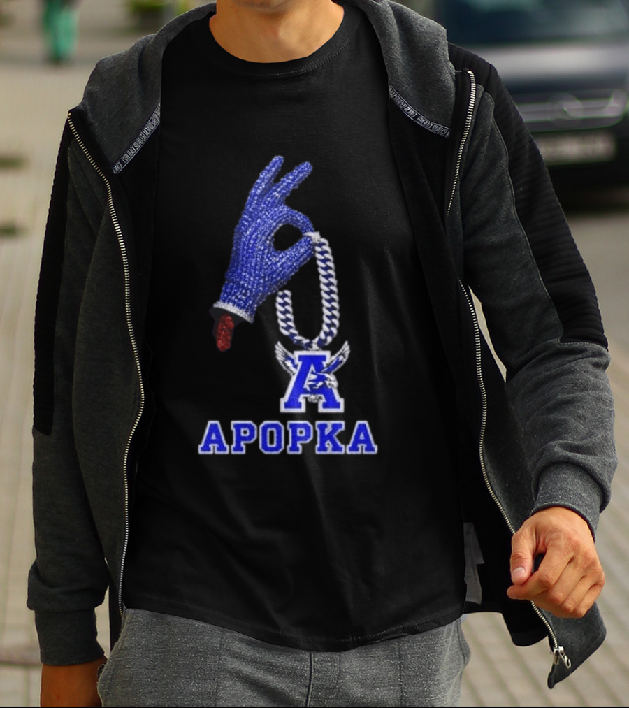 Drake Iceman Apopka Blue Hand Glove Necklace T-Shirt