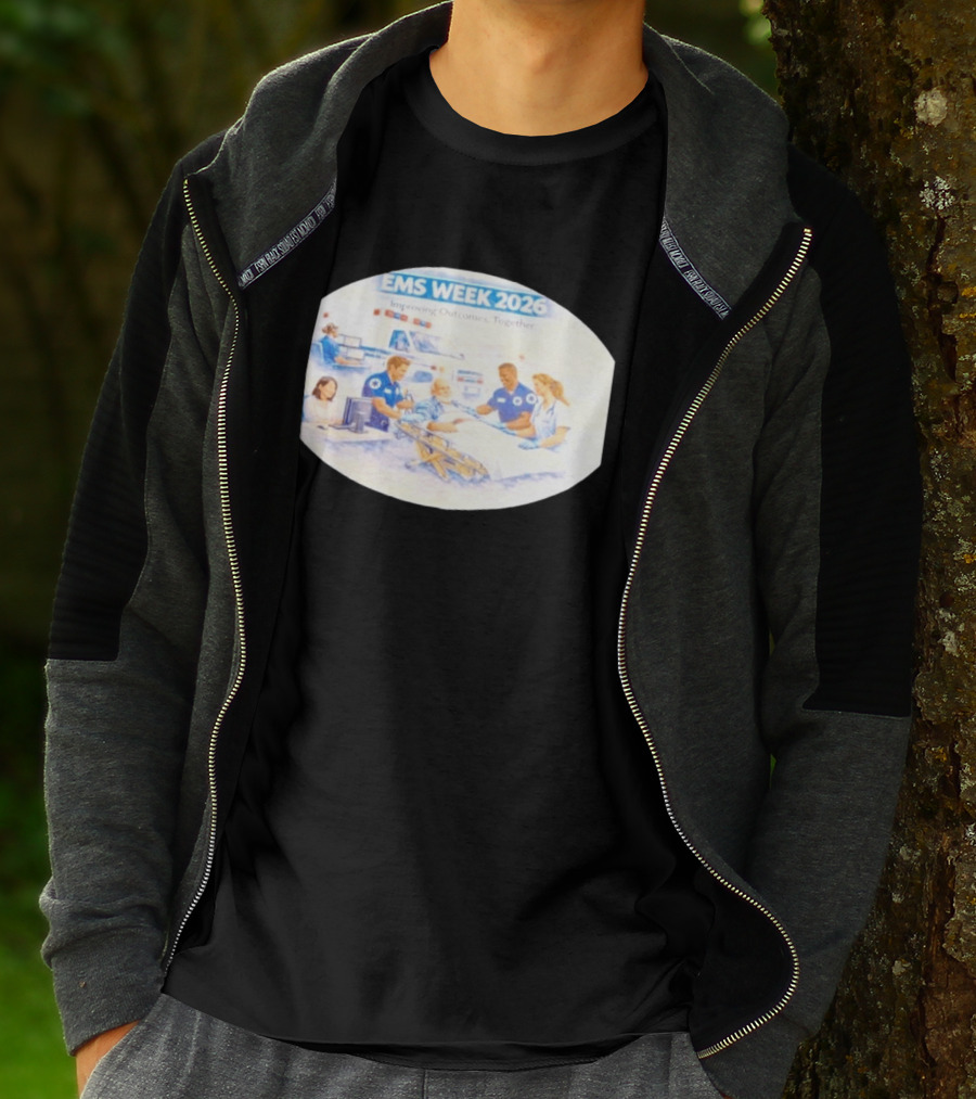 EMS Week 2026 Improving Outcomes Together Emergency Medical Services Teamwork T-Shirt