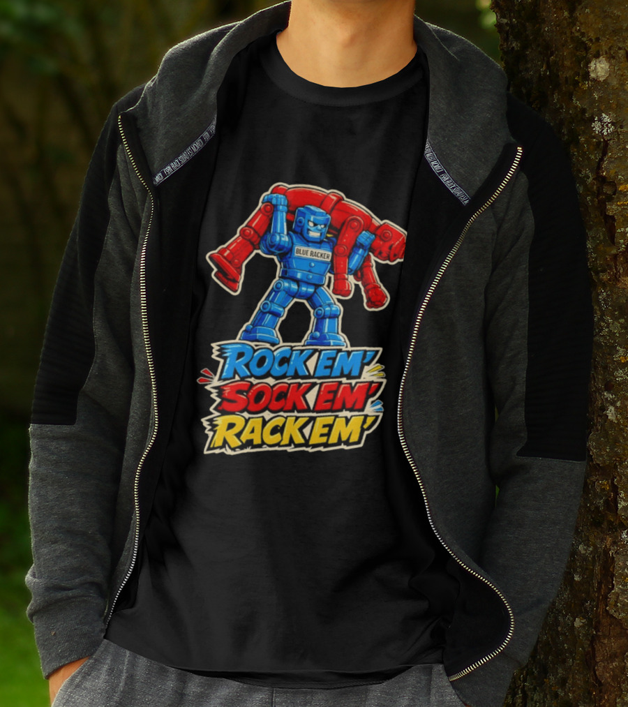 The Spiral Lucas DaSilva Blue Racker Rock Em' Sock Em' Rack Em T-Shirt