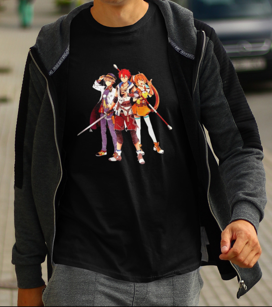 Nihon Falcom 45th Anniversary Characters Celebrating Iconic RPG Legacy T-Shirt