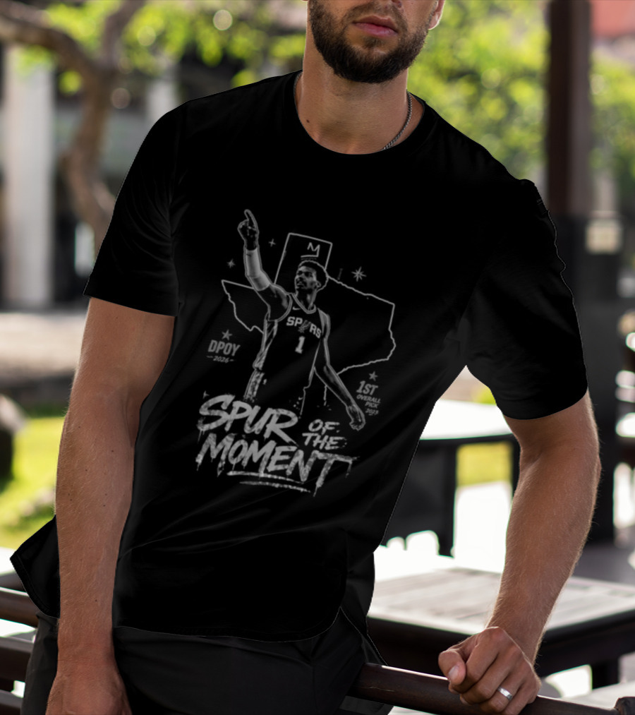 Victor Wembanyama San Antonio Spurs Spur Of The Moment DPOY 2026 T-Shirt