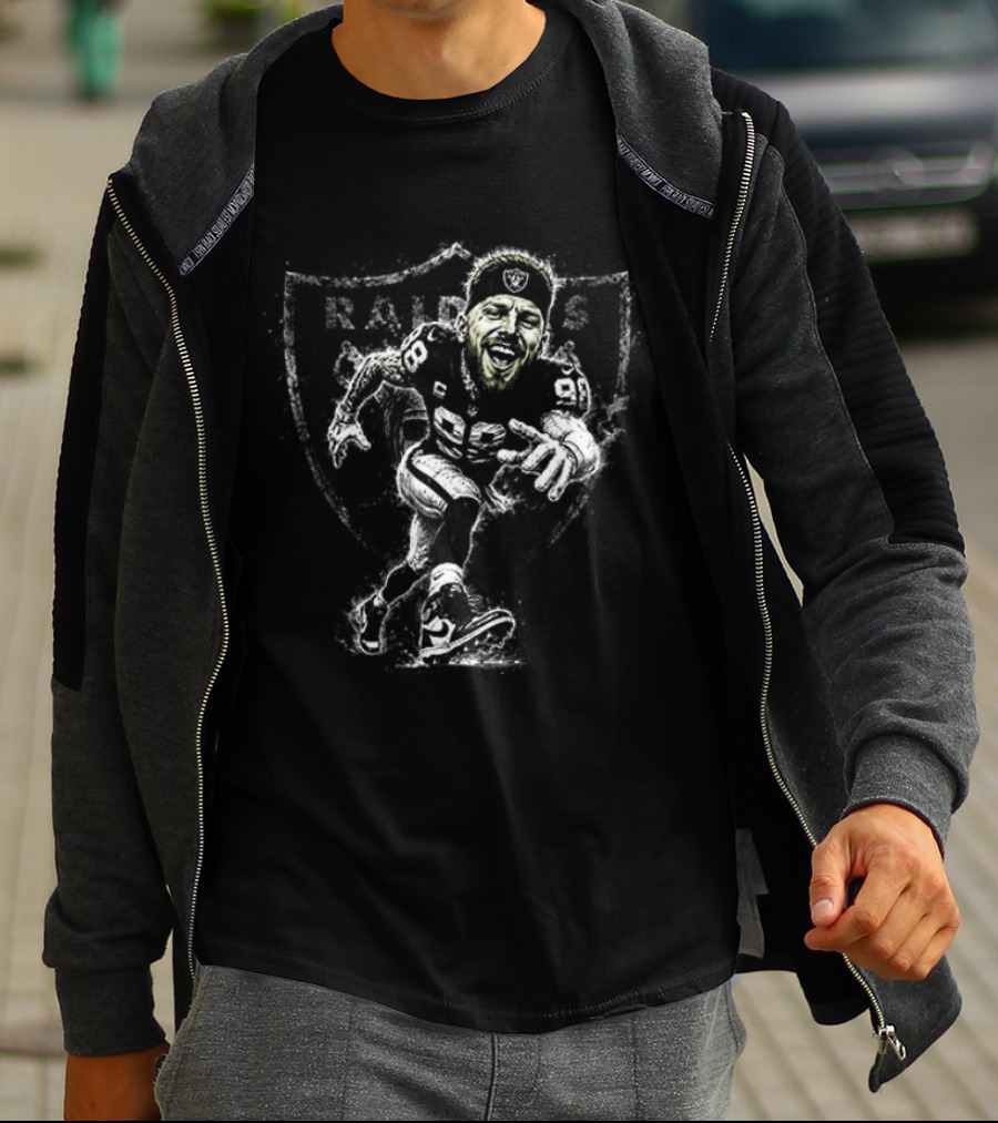 Las Vegas Raiders Maxx Crosby Caricature NFL Player 98 T-Shirt