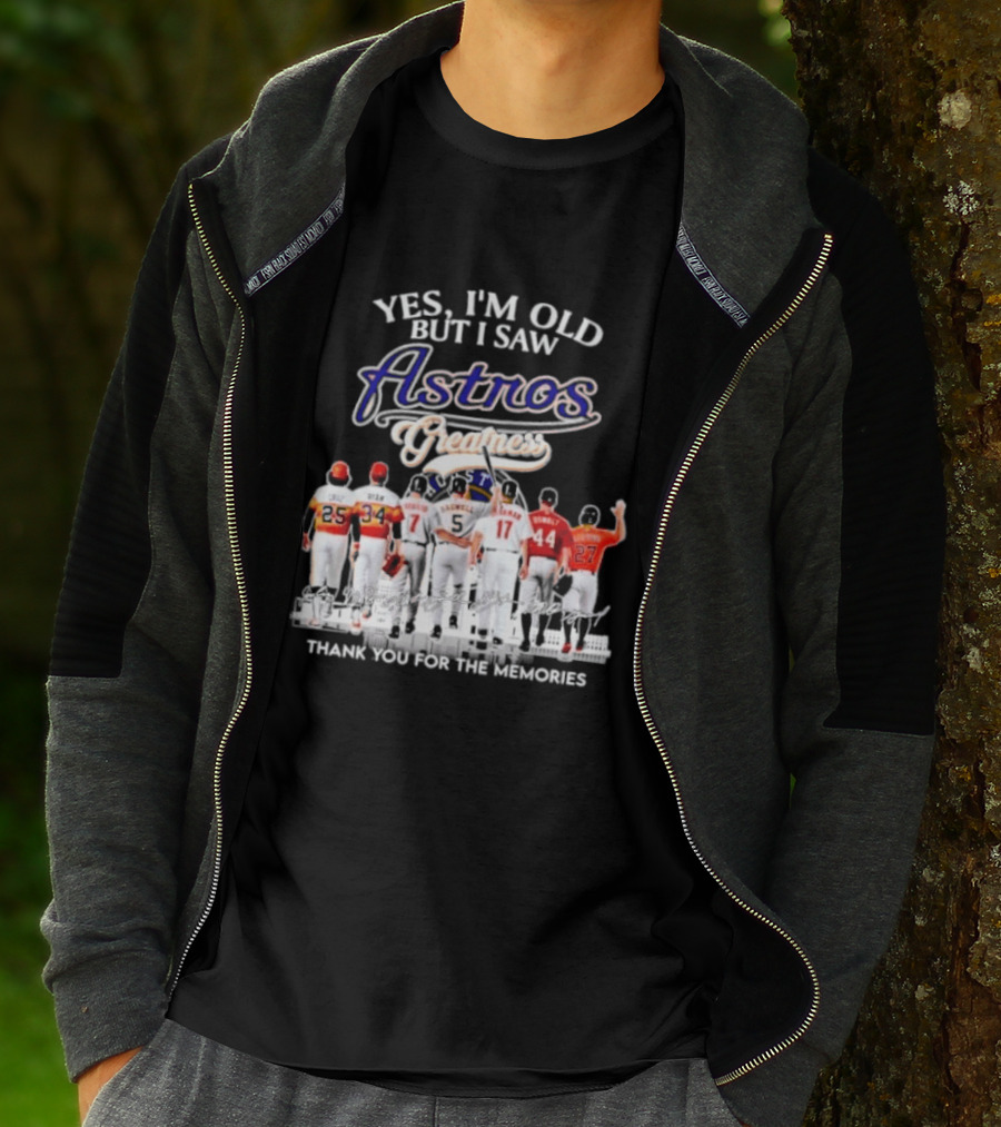 Yes I'm Old But I Saw Astros Greatest Thank You For The Memories T-Shirt