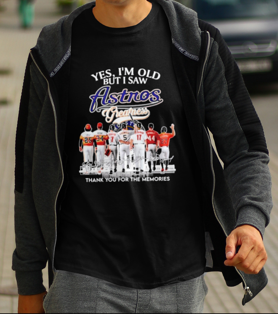 Yes I'm Old But I Saw Astros Greatest Thank You For The Memories T-Shirt