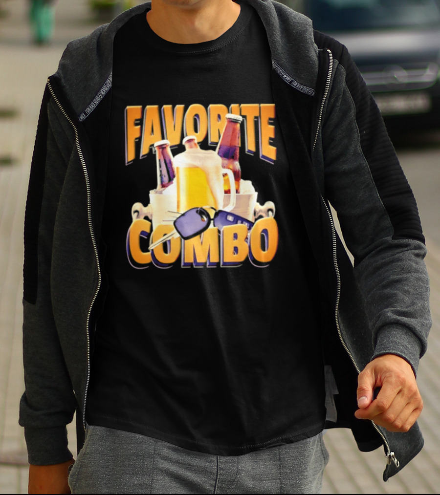 Favorite Combo Beer 90s Bootleg Bottles And T-Shirt