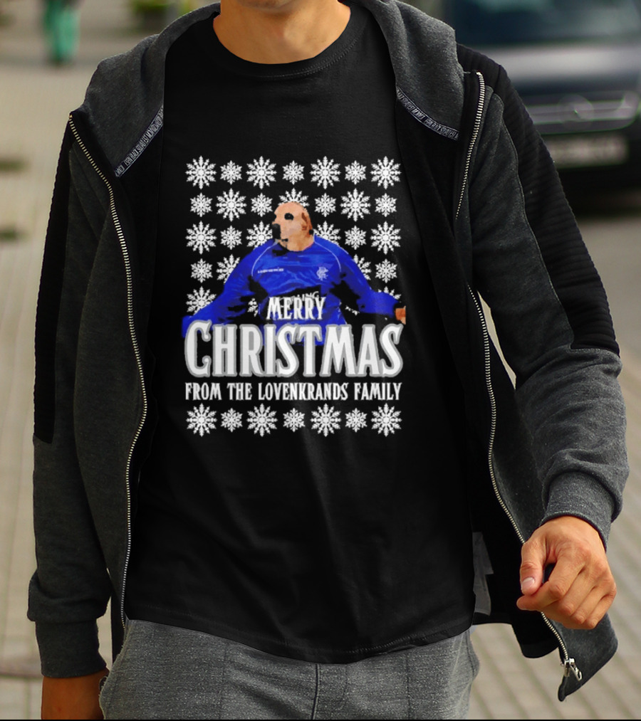 Merry Christmas From The Lovenkrands Family Snowflake T-Shirt