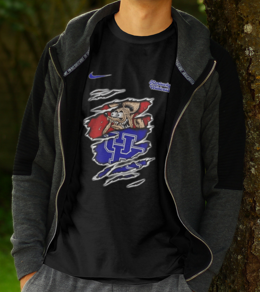 Kentucky Wildcats NCAA Nike Rat Fink Built Not To Bow Double Sided T-Shirt