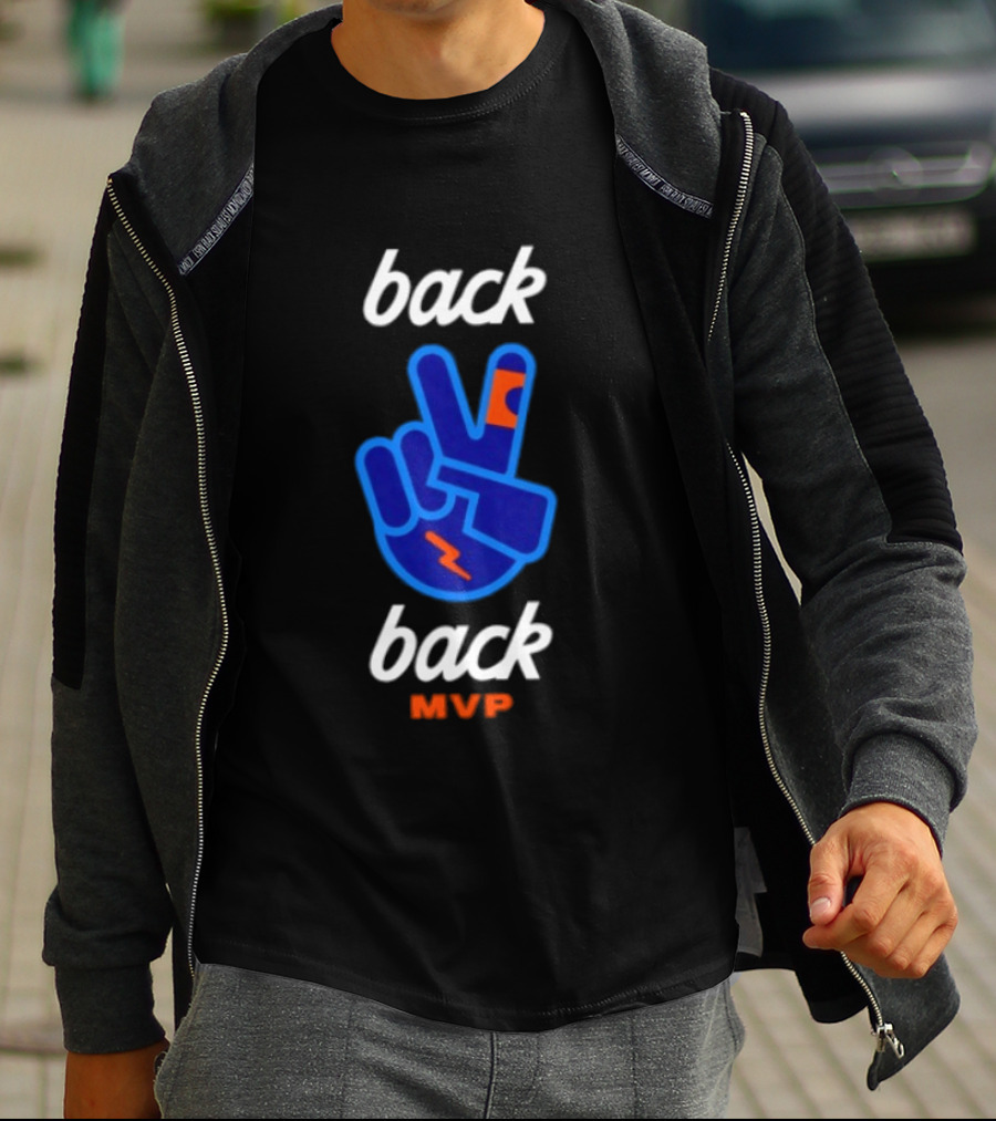 Oklahoma City Thunder Shai Gilgeous Back 2 Back MVP T-Shirt