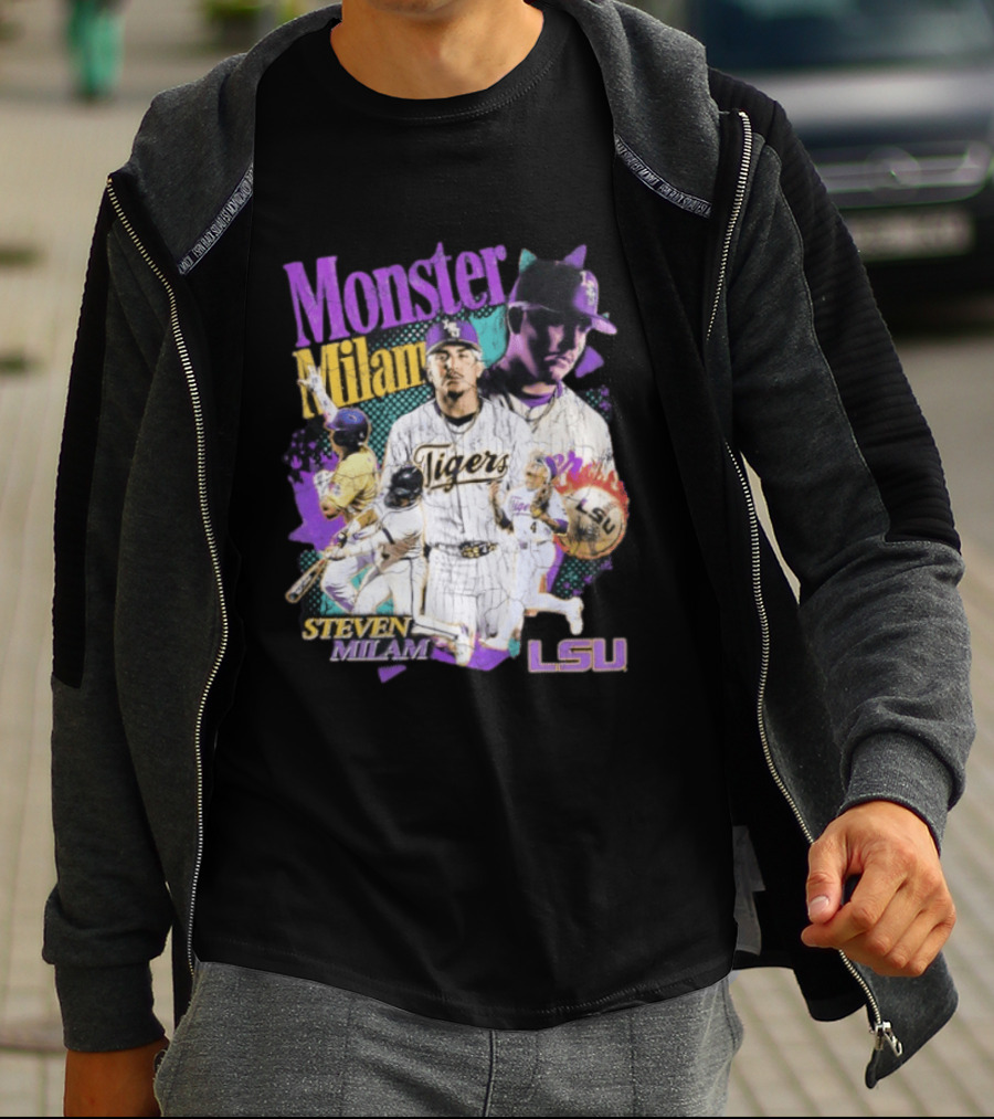 Monster Milam LSU Tigers Steven Milam Baseball T-Shirt