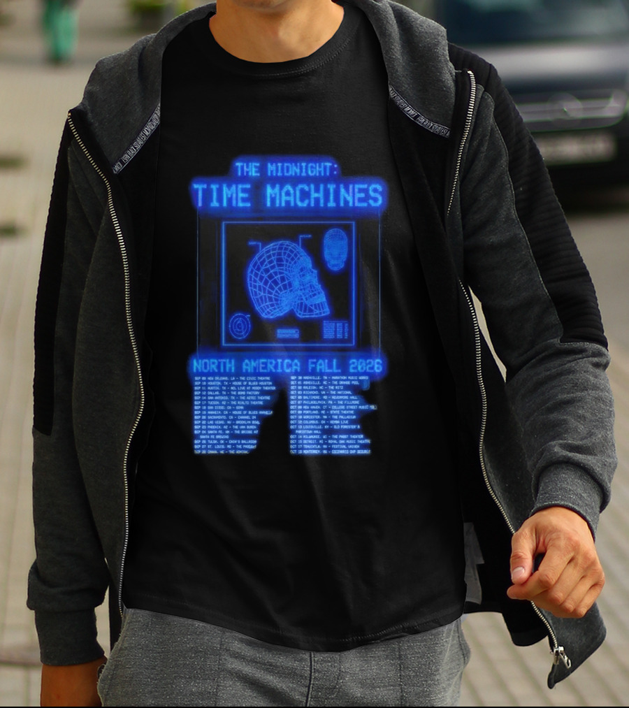 The Midnight Time Machines Tour Dates North America Fall 2026 T-Shirt