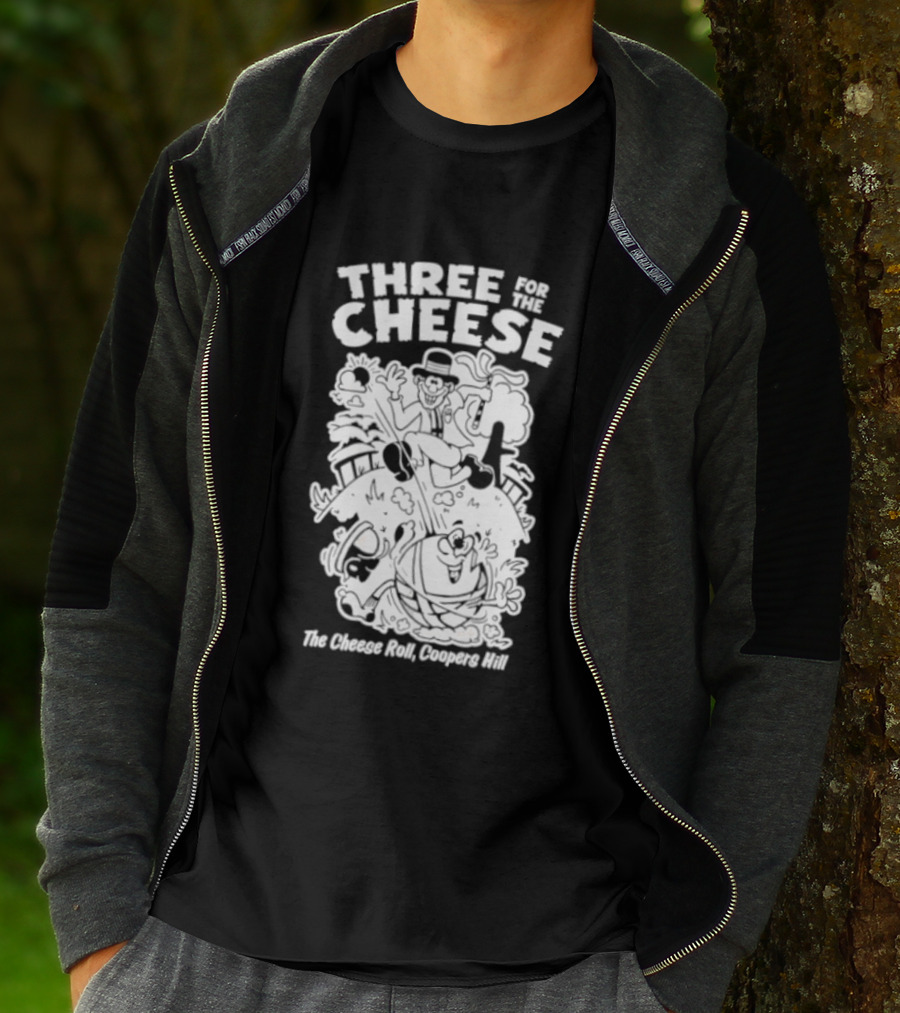 Three For The Cheese Roll Coopers Hill Fun Race Event T-Shirt