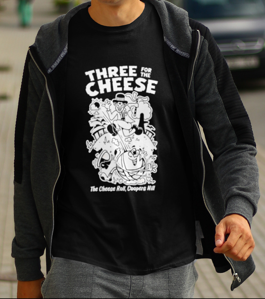 Three For The Cheese Roll Coopers Hill Fun Race Event T-Shirt