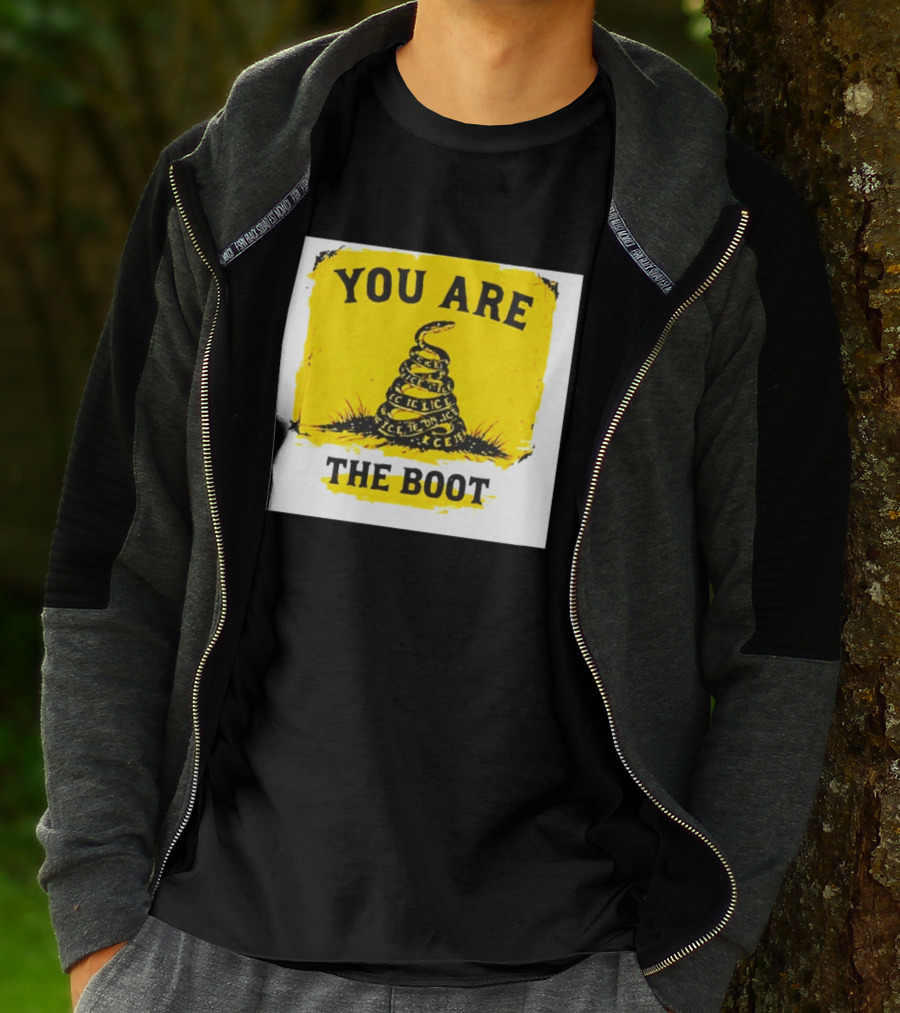 You Are The Boot ICE Gadsden Snake Yellow T-Shirt