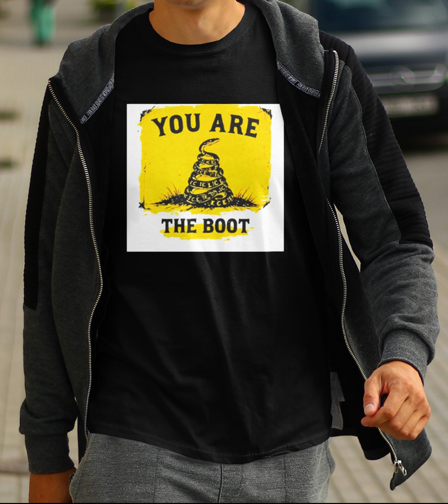 You Are The Boot ICE Gadsden Snake Yellow T-Shirt