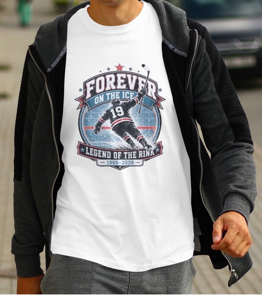Forever On The Ice Legend Of The Rink 19 1965 2026 T-Shirt
