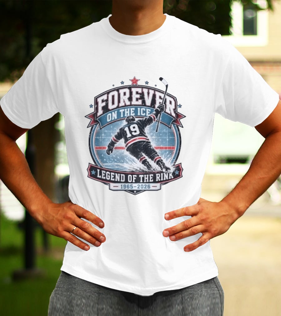 Forever On The Ice Legend Of The Rink 19 1965 2026 T-Shirt