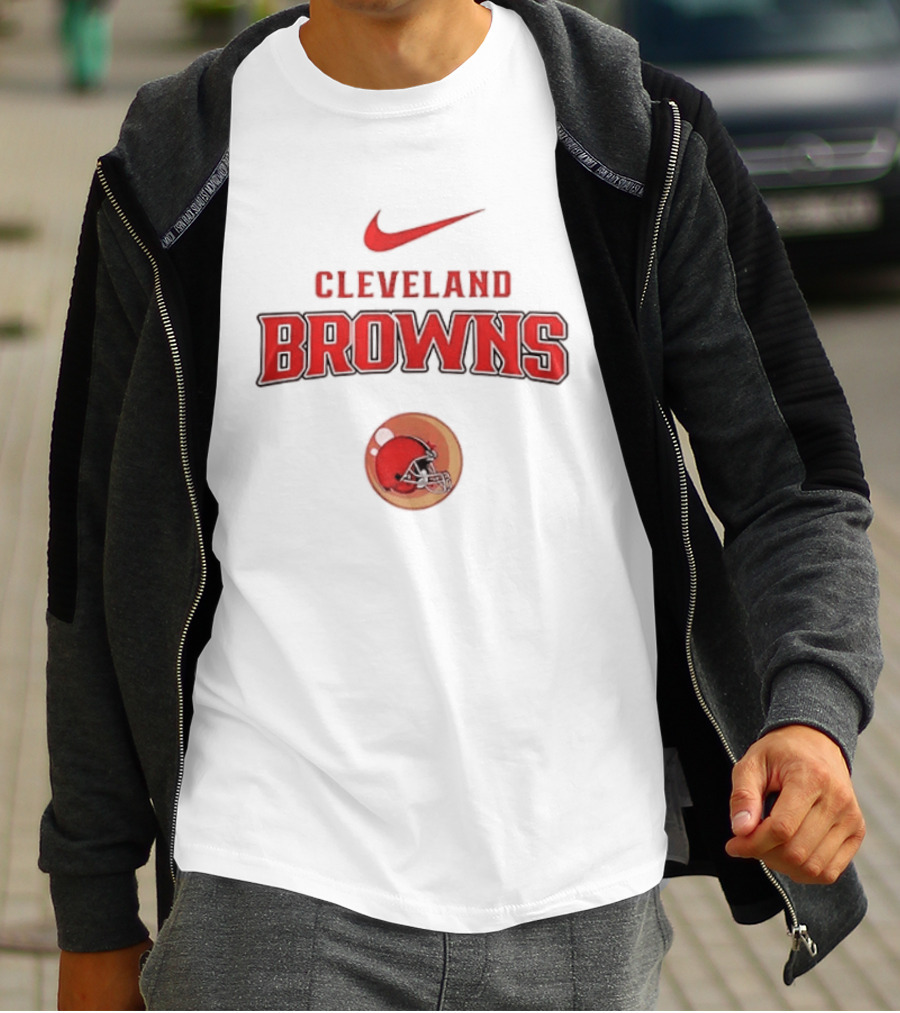 Cleveland Browns Nike Goku Dragon Ball Z Two Sided T-Shirt