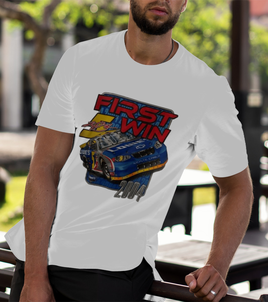 First Win 2004 Jimmie Johnson Lowe's Monte Carlo Hendrick Motorsports T-Shirt