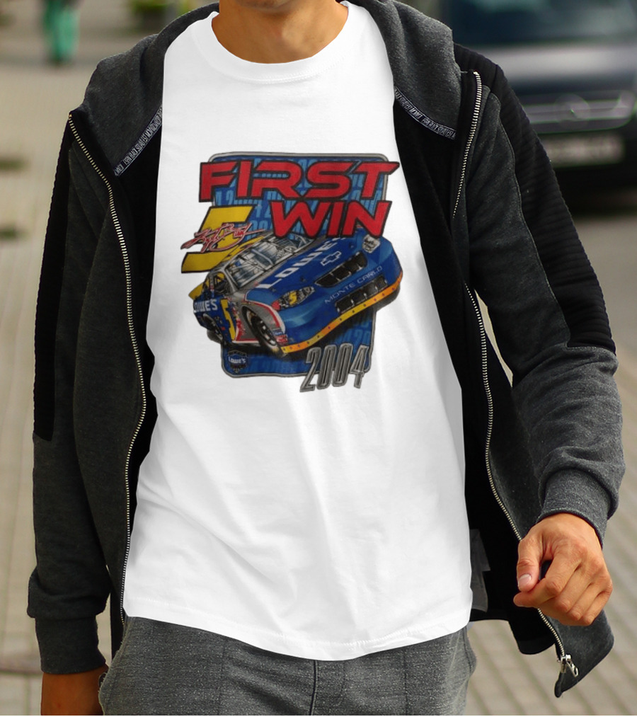 First Win 2004 Jimmie Johnson Lowe's Monte Carlo Hendrick Motorsports T-Shirt