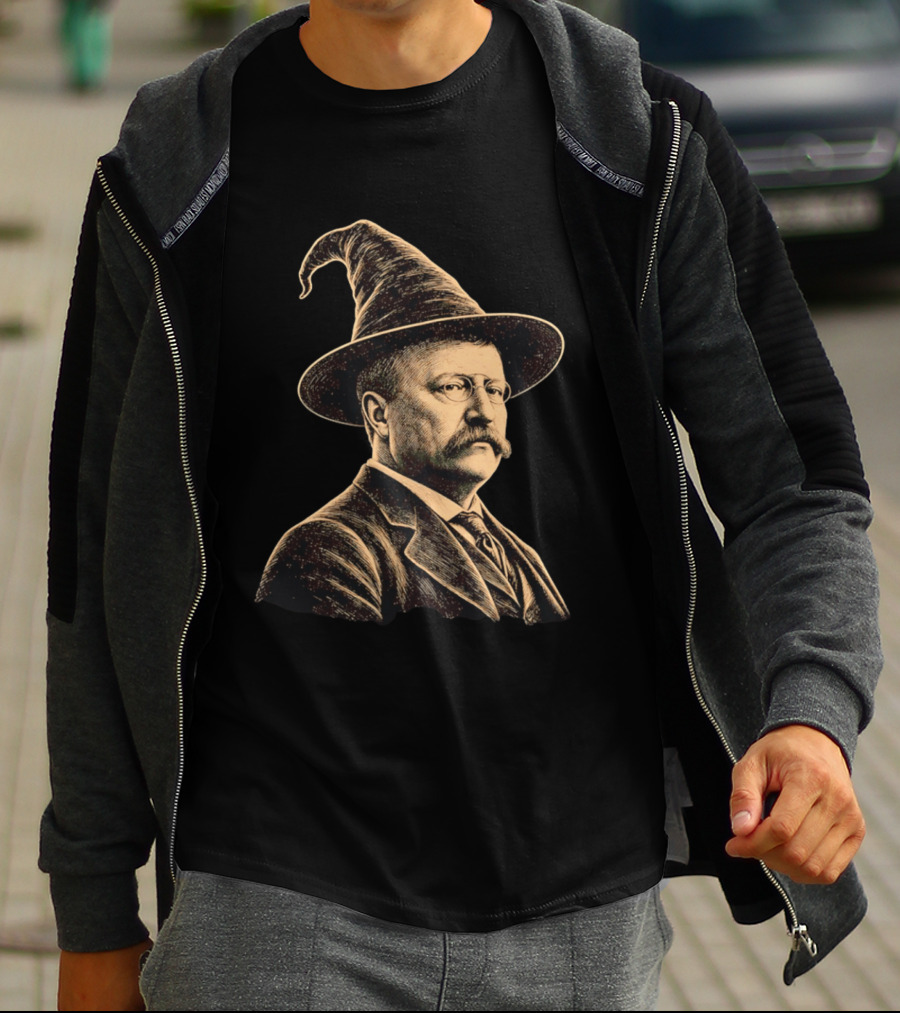 Theodore Roosevelt Wizard Hat T-Shirt