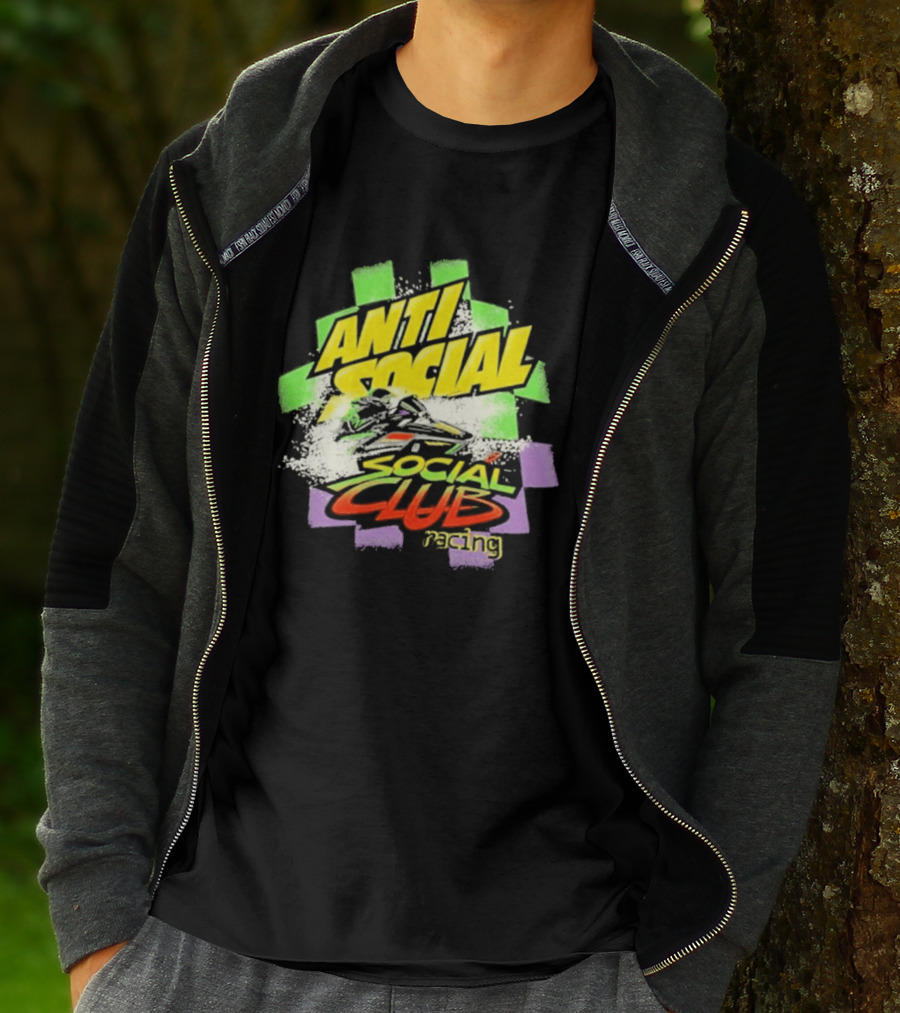 Anti Social Social Club Racing Arctic Snowmobile T-Shirt